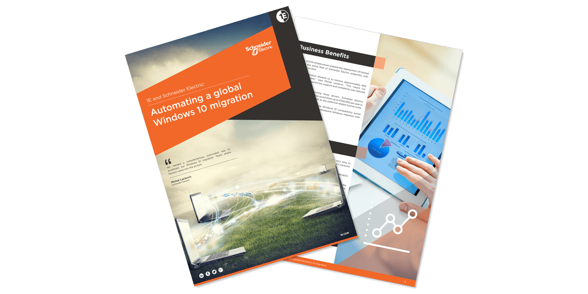 1E and Schneider Electric: Automating a global Windows 10 migration