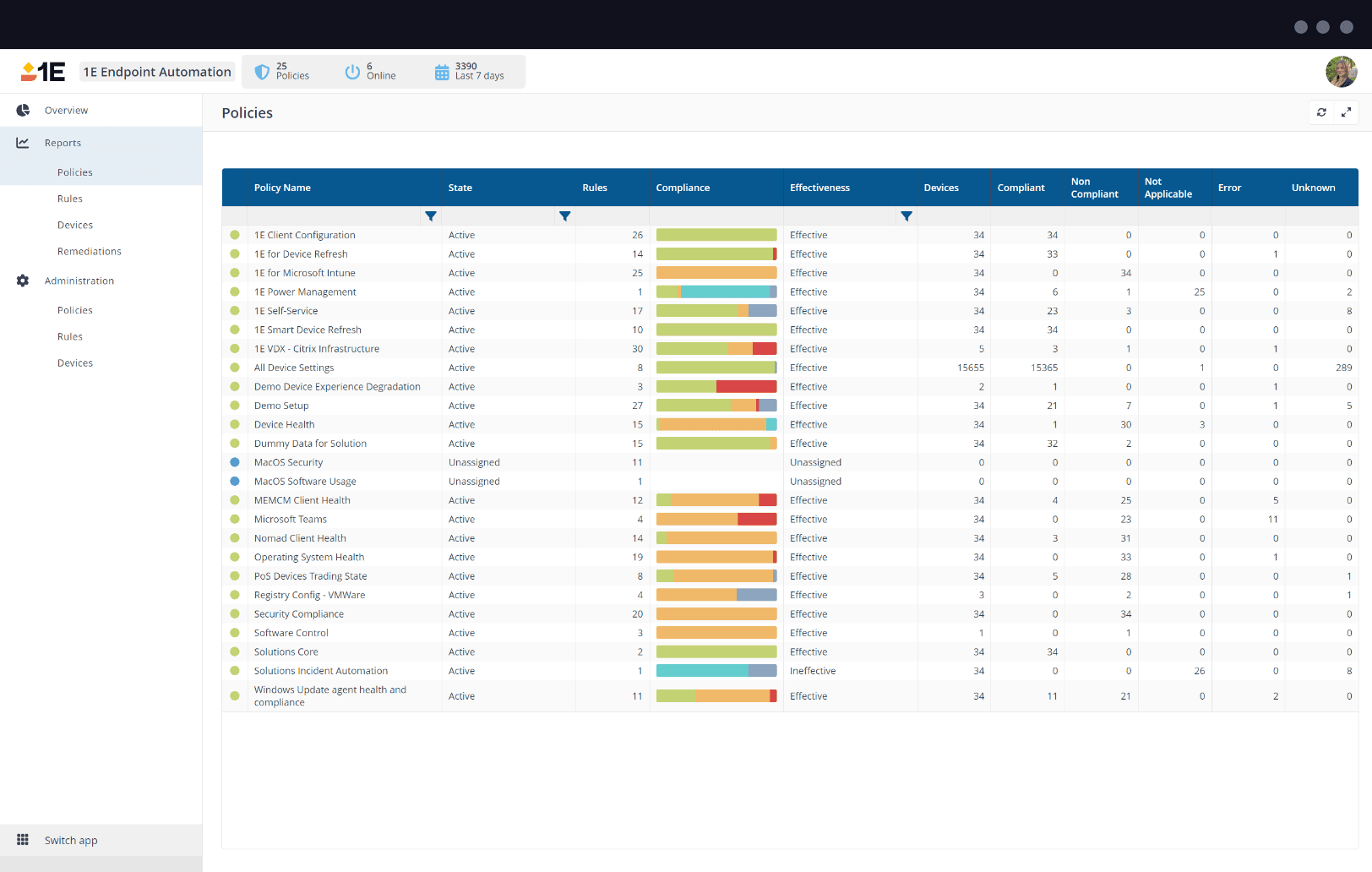 1E Endpoint Automation - State Reports